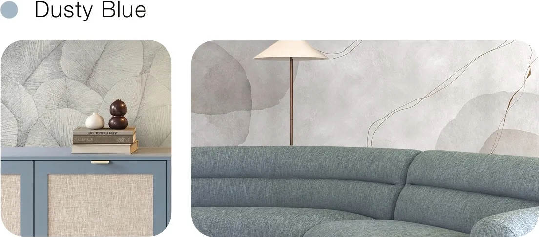 gray wallpaper with blue design